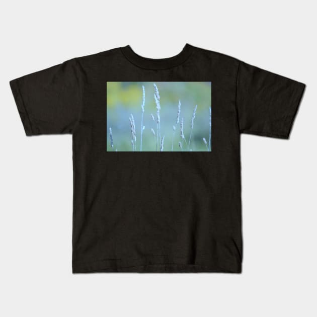 Grasses Kids T-Shirt by LaurieMinor